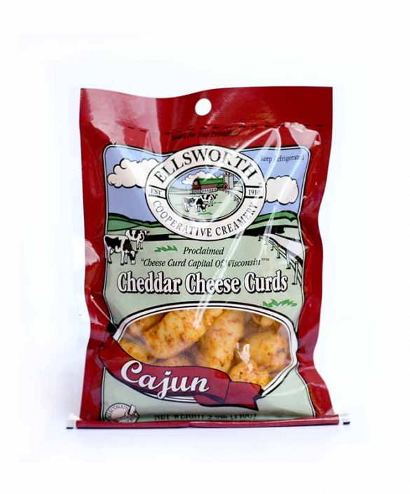 5 oz. Cajun Flavor Natural Cheddar Cheese Curds - Ellsworth Creamery