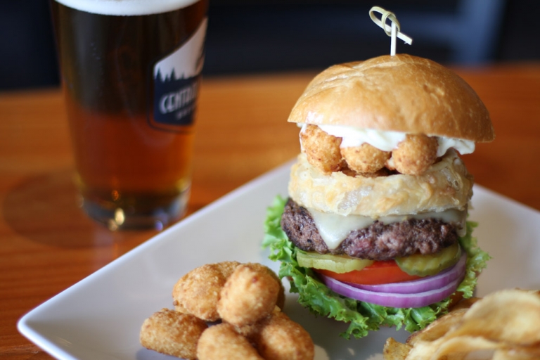 Breaded Curd Burger Ellsworth Cooperative Creamery